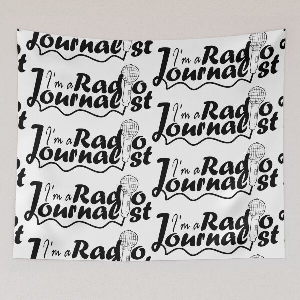 Item preview, I am a radio journalist - Text design designed and sold by am-L.