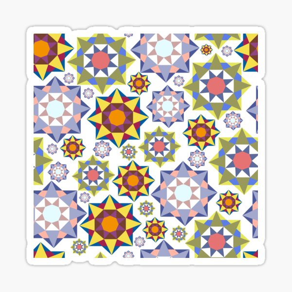 geometric abstraction doodle  Sticker
