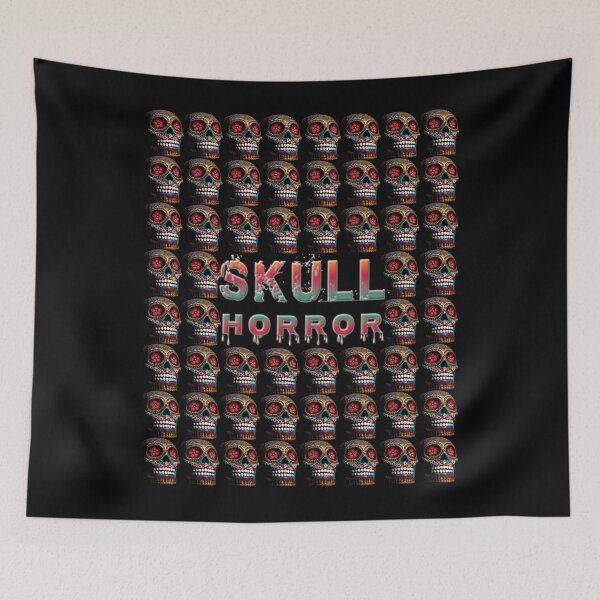 Item preview, Skull Horror color funny designed and sold by DesignerFollow.