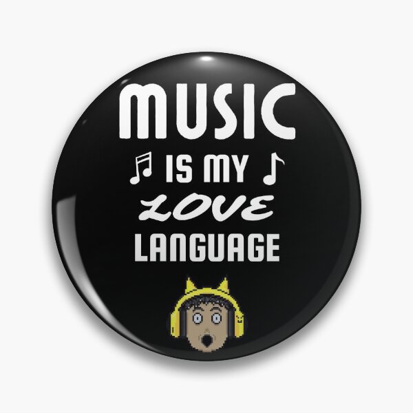 Item preview, Music is my love language - music is better than folks - Headphone galore pattern designed and sold by For the love of Pixels.