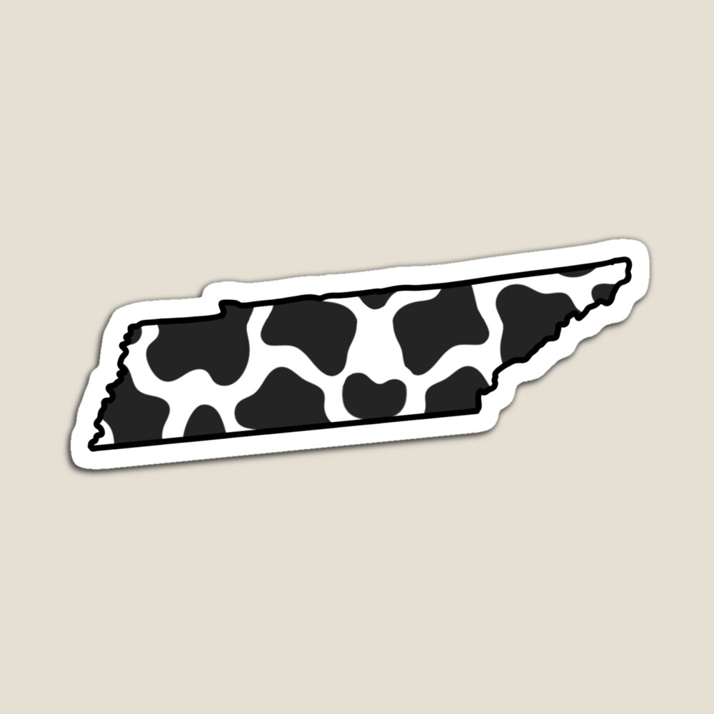 Cow Print State - California Sticker for Sale by noellestickies