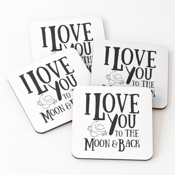 Item preview, A Great Gift for that Special Someone!!  "I love you to the moon and back." designed and sold by QuoteActually.