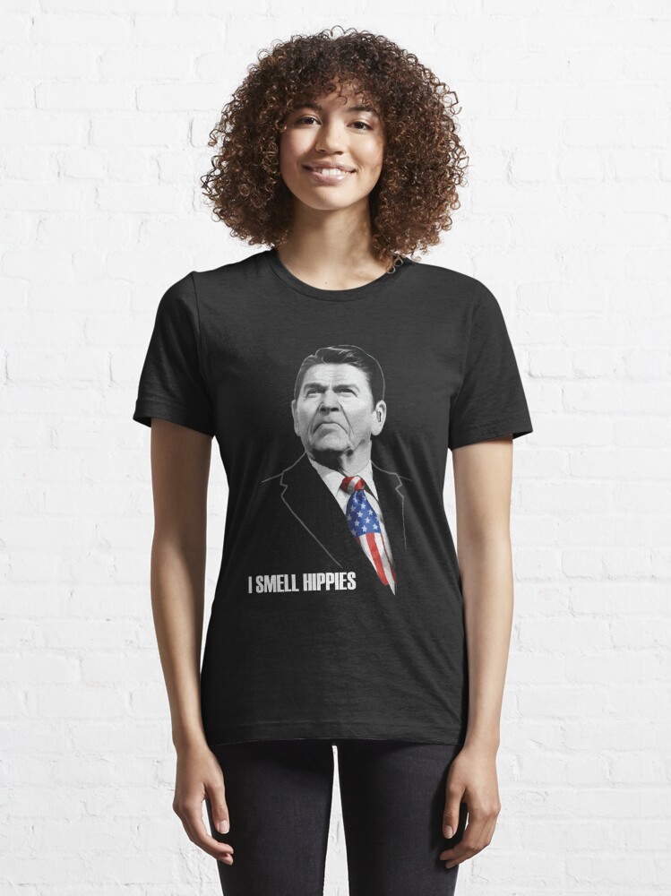 Discover I Smell Hippies | Ronald Reagan American Merica USA | Essential T-Shirt