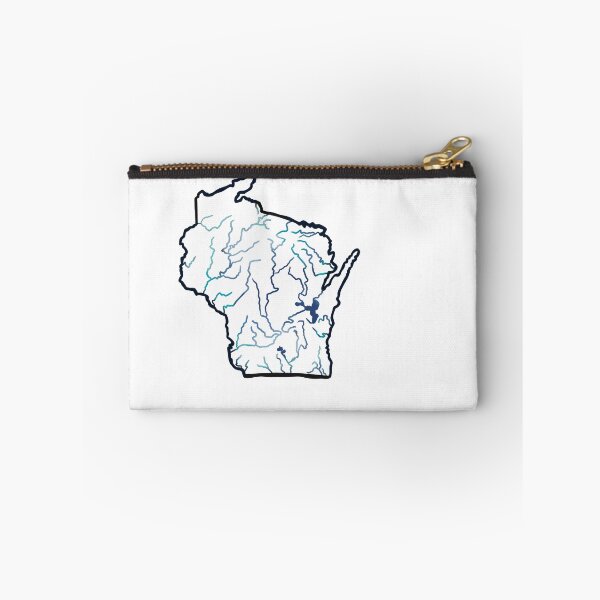 Item preview, Wisconsin State Rivers Outline designed and sold by zhdezigns.
