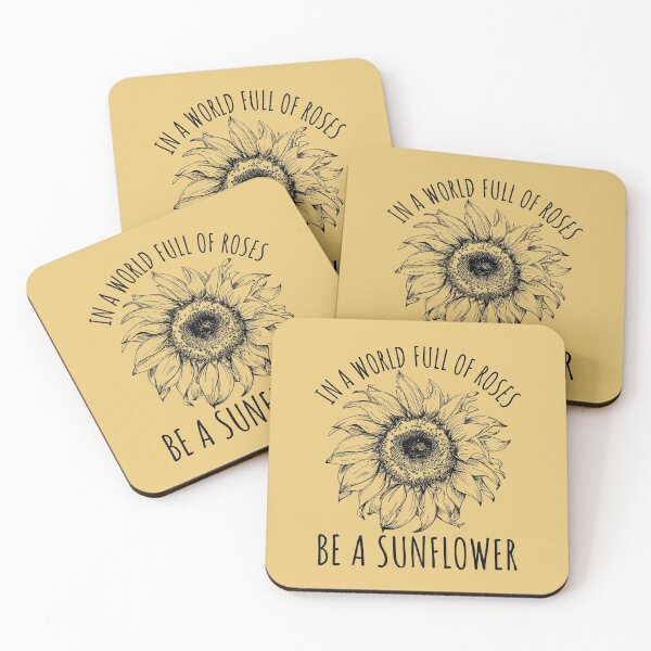 Item preview, In A World Full Of Roses Be A Sunflower, Cute Flower Graphic designed and sold by Maria Garcia.
