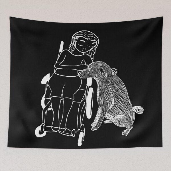 Item preview, Love my therapy dog, White  designed and sold by Antiope33.
