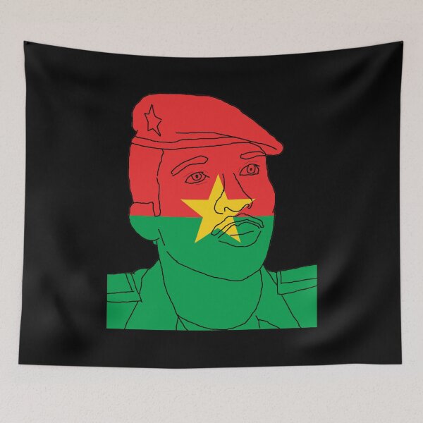Item preview, Thomas Sankara Burkinabe Flag designed and sold by RevolutionInPaint.