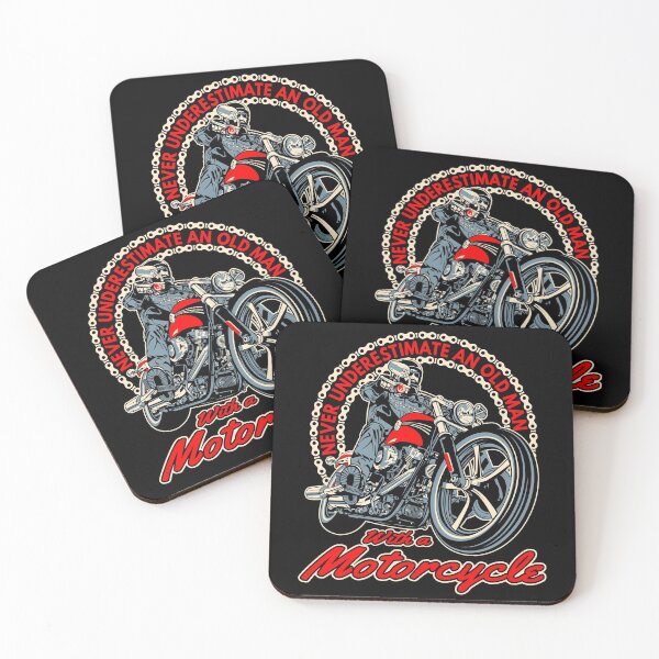 Item preview, Never underestimate an old man, with a motorcycle, badass biker, funny motorcycle designed and sold by Lekrock.