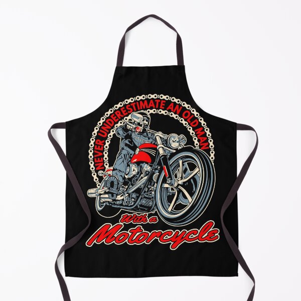 Item preview, Never underestimate an old man, with a motorcycle, badass biker, funny motorcycle designed and sold by Lekrock.