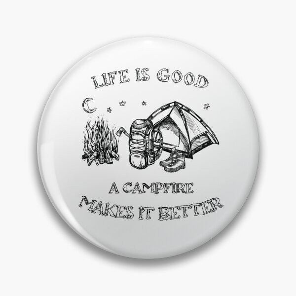 Item preview, Life Is - Good - Campfire, Camping Outdoors designed and sold by Shirt-Designs.