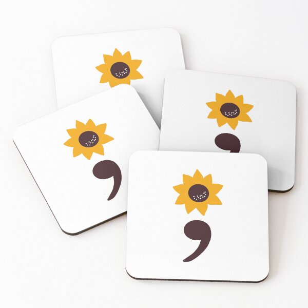 Item preview, Sunflower Semi-Colon designed and sold by tbcalligraphy.