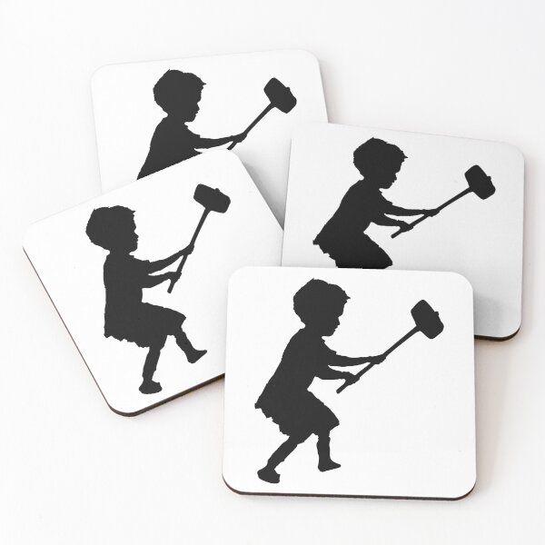 Item preview, Banksy boy with hammer designed and sold by Bimsbums.