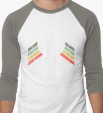 The Land Logo Distressed in Vintage Retro Style Men's Baseball ¾ T-Shirt
