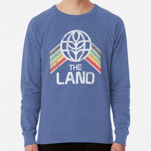 The Land Logo Distressed in Vintage Retro Style Lightweight Sweatshirt