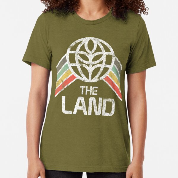 Artikel-Vorschau von Das Land Logo Distressed im Vintage-Retro-Stil, designt und verkauft von retrocot.