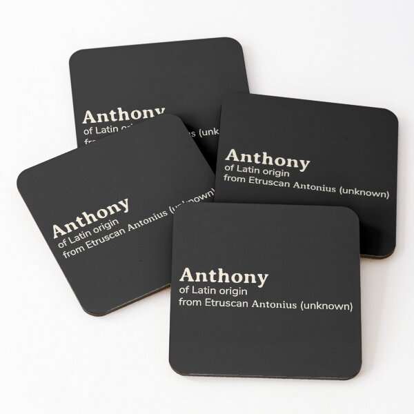 Item preview, Anthony name etymology designed and sold by YourNameStory.