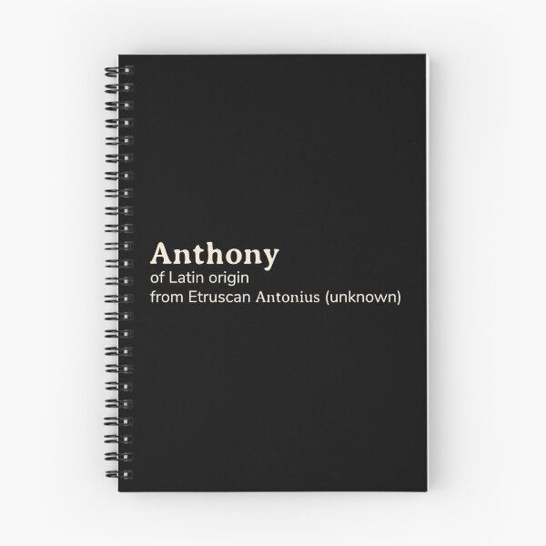 Item preview, Anthony name etymology designed and sold by YourNameStory.
