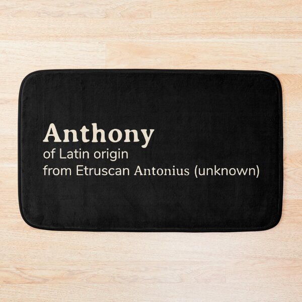 Item preview, Anthony name etymology designed and sold by YourNameStory.
