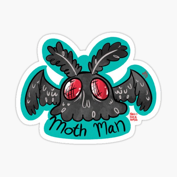 Small moth man Sticker