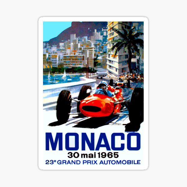 Artikel-Vorschau von GRAND PRIX VON MONACO; Vintage-Autorennen-Druck, designt und verkauft von posterbobs.