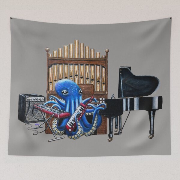 Item preview, OctoKeys designed and sold by GardenPartyArt.