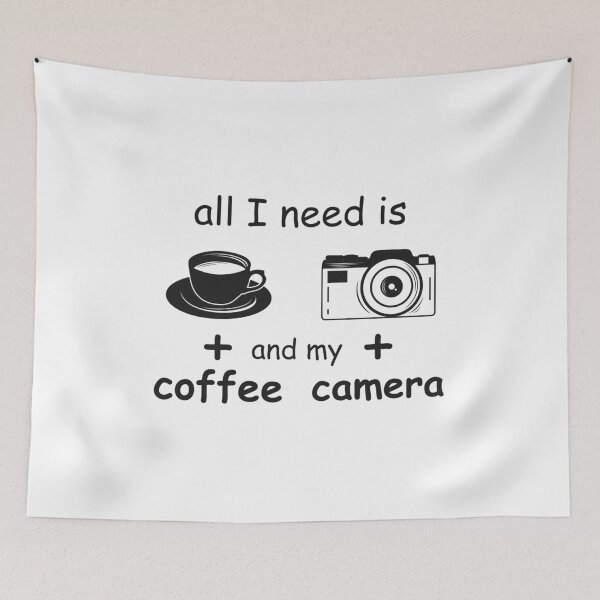 Item preview, Coffee and my camera  designed and sold by Wahbastore.