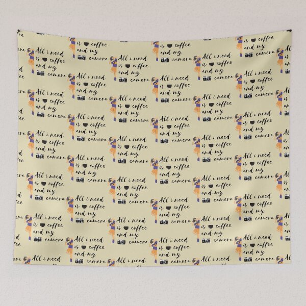 Item preview, All i need is my coffee and my camera designed and sold by AKMarkethub.