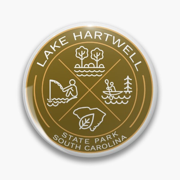 Item preview, Lake Hartwell State Park Heraldic Logo designed and sold by VanyaKar.