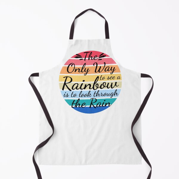 Item preview, Inspiring Quote,  The only way to see a rainbow is to look through the rain, Positive Present designed and sold by AmazingEcraft.