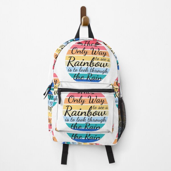Item preview, Inspiring Quote, The only way to see a rainbow is to look through the rain, Positive Present designed and sold by AmazingEcraft.