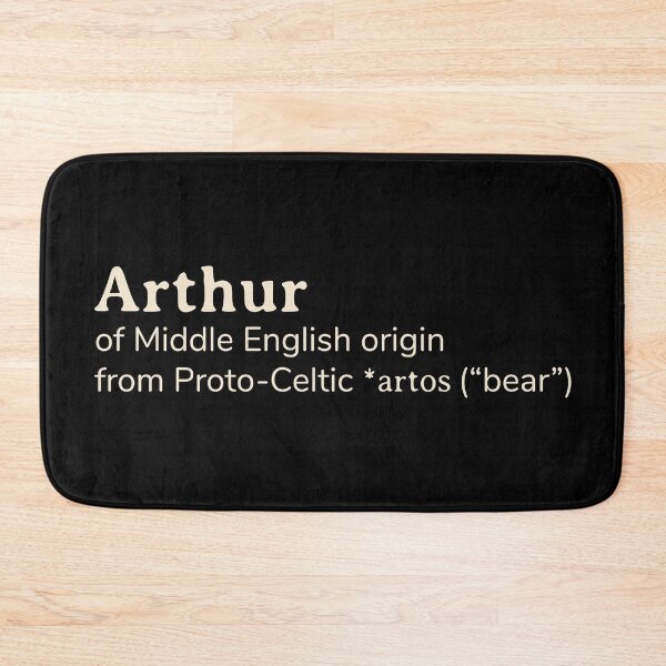 Item preview, Arthur name etymology designed and sold by YourNameStory.