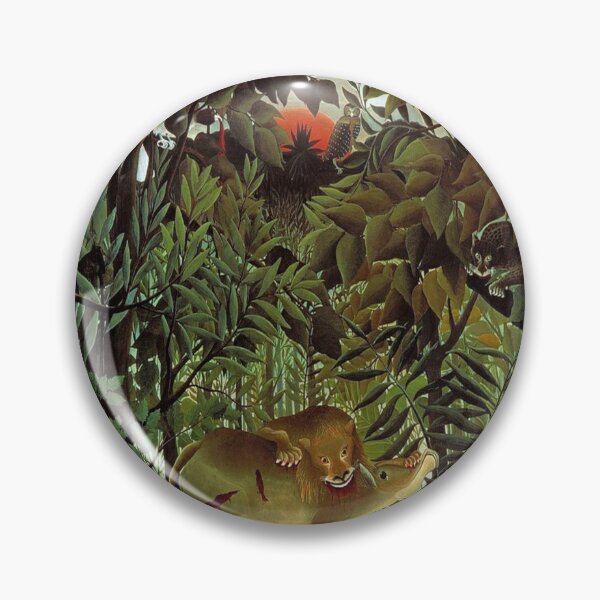 Item preview, Henri rousseau - A Lion Devouring its Prey designed and sold by Vivanne-art.