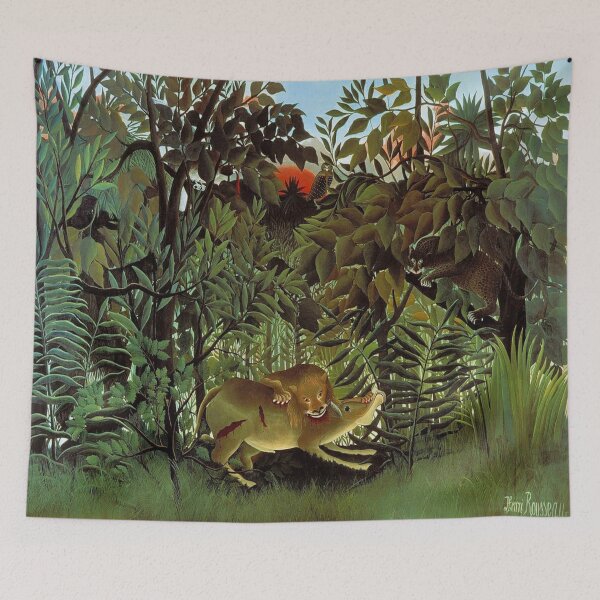 Item preview, Henri rousseau - A Lion Devouring its Prey designed and sold by Vivanne-art.