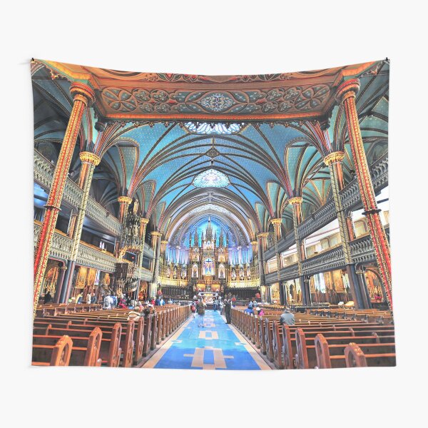 Catholic Church Interior Tapestry