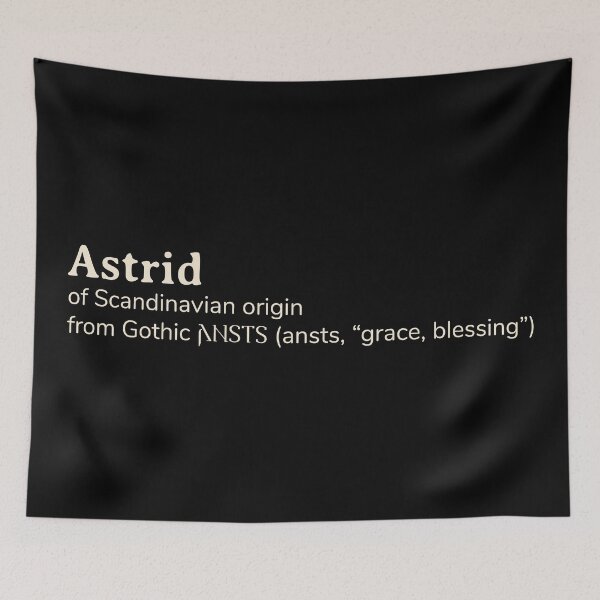 Item preview, Astrid name etymology designed and sold by YourNameStory.