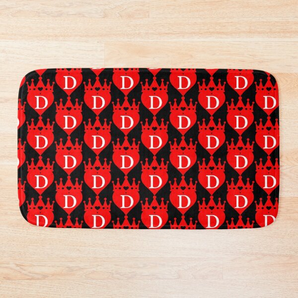 Item preview, king or queen crowned red heart with letter D designed and sold by ronaldsonou.