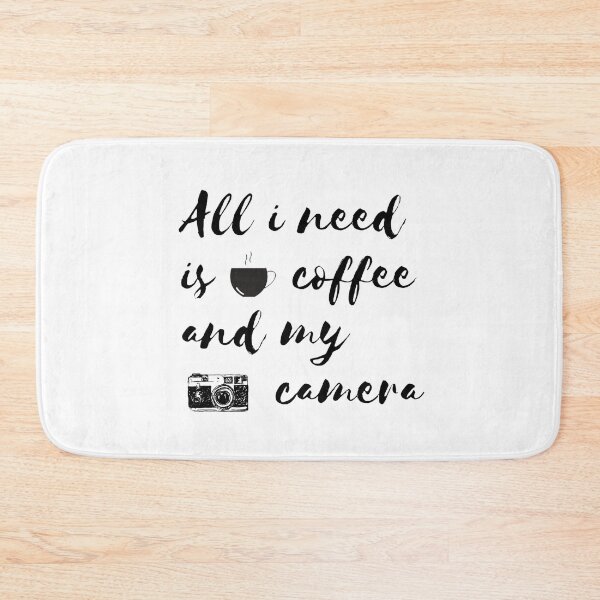 Item preview, All i need is my coffee and my camera designed and sold by AKMarkethub.
