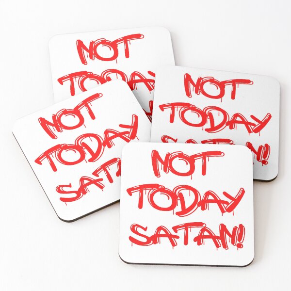 Item preview, NOT TODAY SATAN designed and sold by Alicia Sullivan.