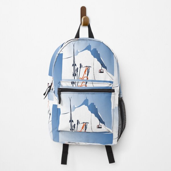 Item preview, Alps PosterAiguille  du Midi cable car and ski ice ax designed and sold by leewarddesign.