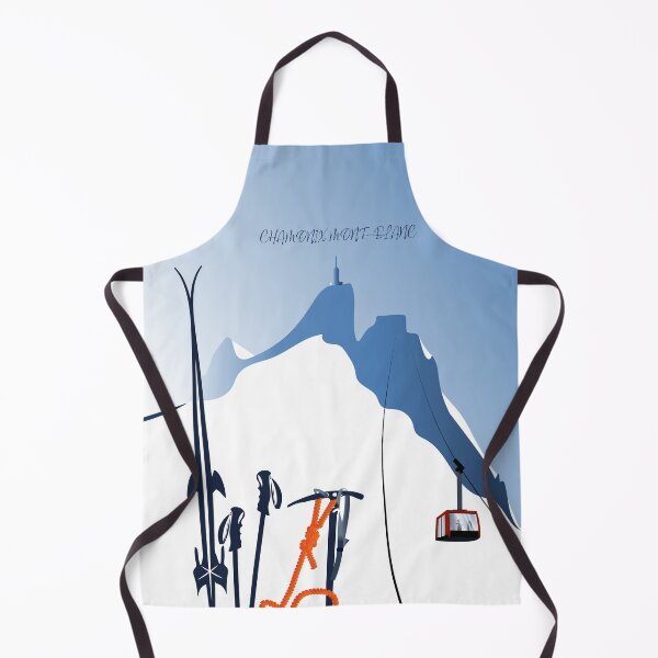 Item preview, Alps PosterAiguille  du Midi cable car and ski ice ax designed and sold by leewarddesign.