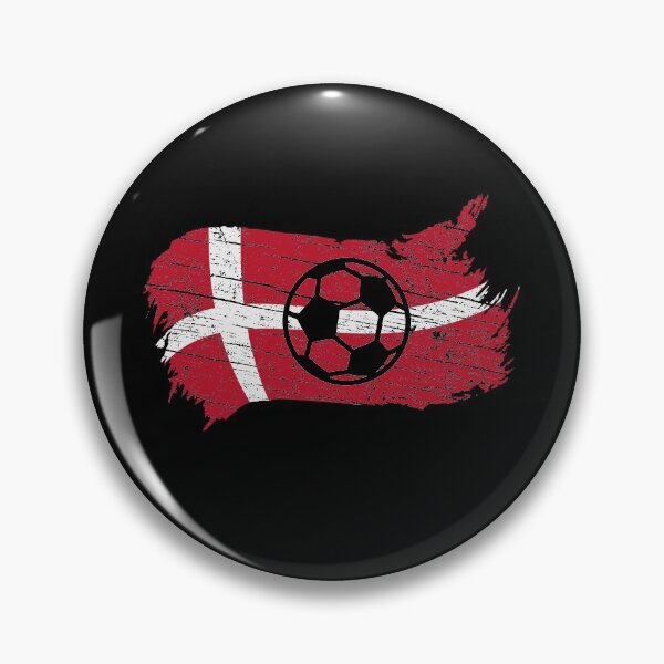 Item preview, Vintage Danish National Flag & Soccer Ball Design Cool Gift For Denmark Lovers Tourists Souvenir Cool National Danish Football Fans Gift designed and sold by FunnySunny T-Shirts.