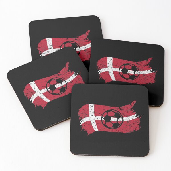 Item preview, Vintage Danish National Flag & Soccer Ball Design Cool Gift For Denmark Lovers Tourists Souvenir Cool National Danish Football Fans Gift designed and sold by FunnySunny T-Shirts.
