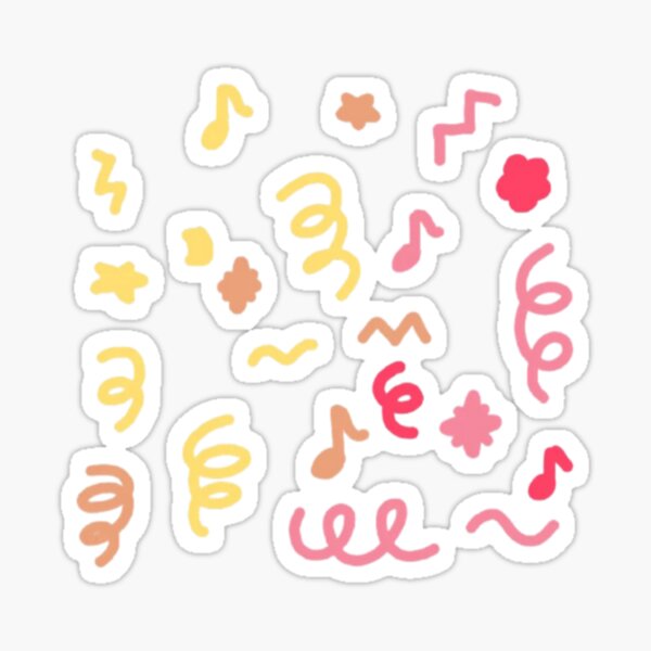 korean confetti stickers redbubble