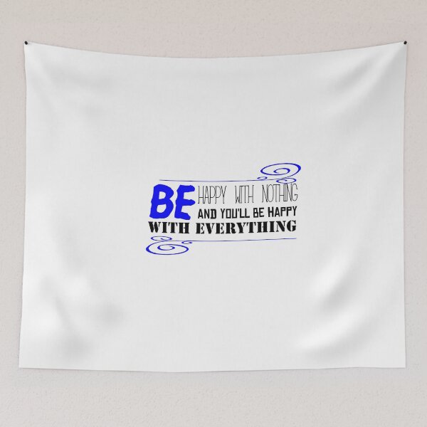 Item preview, Be happy with nothing and you'll be happy with everything t-shirt  designed and sold by Frangi_Pane_ Magazine.