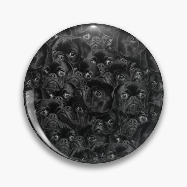 Item preview, Black Pug Puppy Pattern Design designed and sold by justjonboy.