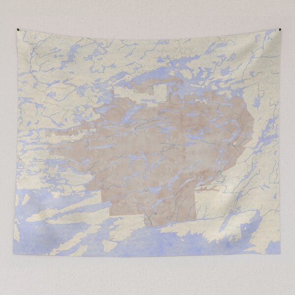 Item preview, Killarney Provincial Park Water Colour Map designed and sold by LCco.