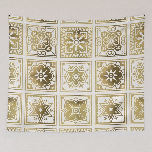 Item preview, Talavera Mexican Tile – Gold designed and sold by Cat Coquillette.