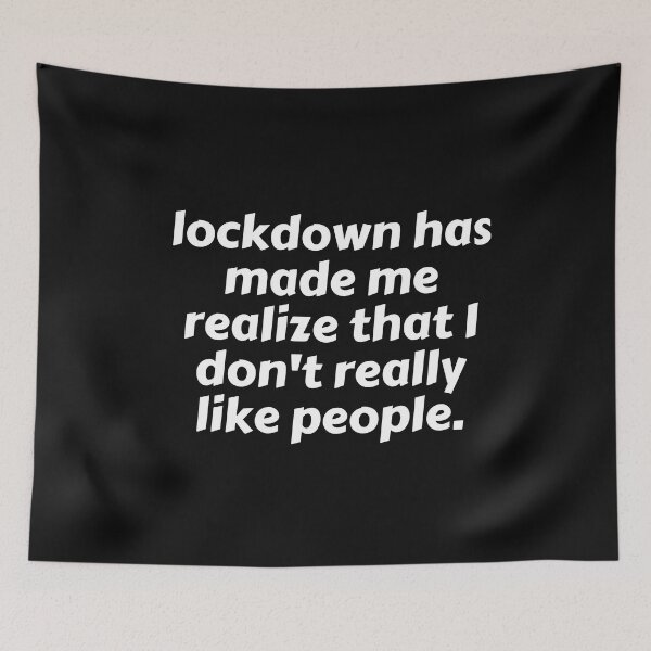 Item preview, Vintage Lockdown has made me realise that I don't actually like people Typography  designed and sold by garniturex.