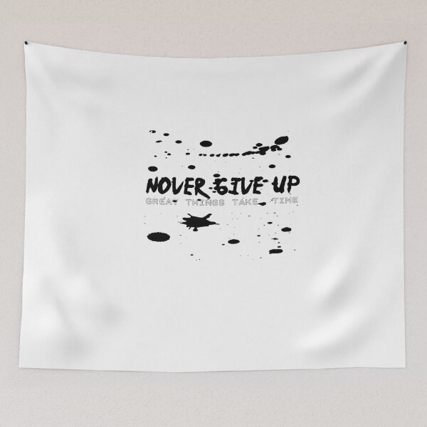 Item preview, Nover give up great things take time t-shirt  designed and sold by Frangi_Pane_ Magazine.