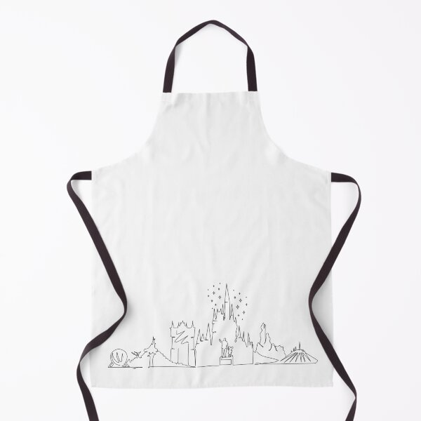 Item preview, Magical Kingdom Theme Park Skyline Line Art designed and sold by studio75wallart.